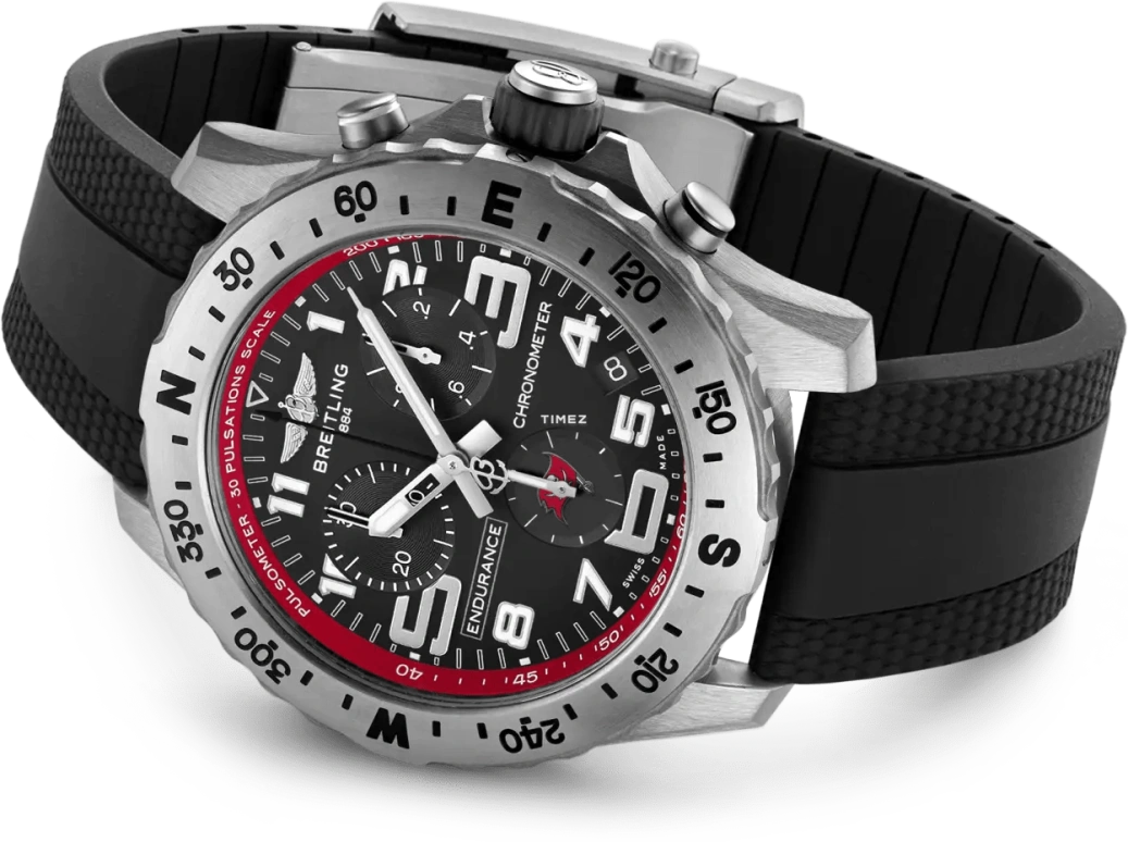 Breitling,Endurance Pro 44mm,44mm,Titanium,Black,Quartz,Chronograph,Day,E823106A1BFS1