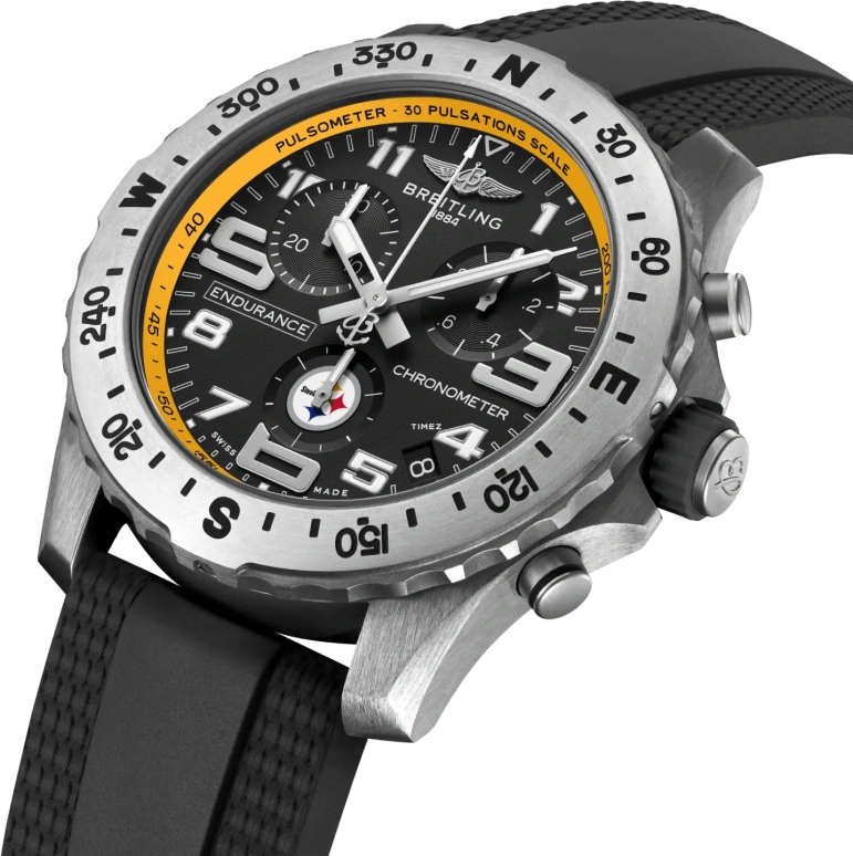 Breitling,Endurance Pro 44mm,44mm,Titanium,Black,Quartz,Chronograph,Day,E823106A1BQS1