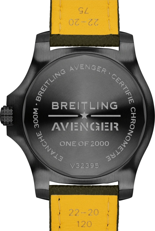 Breitling,Avenger 45mm,45mm,Titanium,Green,Automatic,Date,42hours,V323952A1L1X1