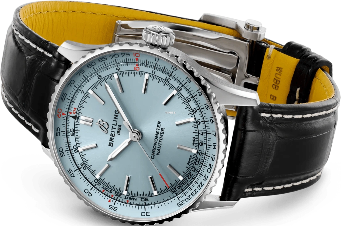 Breitling,Navitimer 41mm,41mm,Stainless Steel,Ice Blue,Automatic,38hours,In-house Caliber,A17329171C1P1