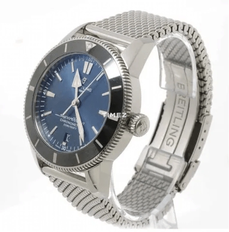 Breitling,Superocean Heritage 44mm,44mm,Stainless Steel,Blue,Automatic,Day,70hours,AB20301A1C1A1
