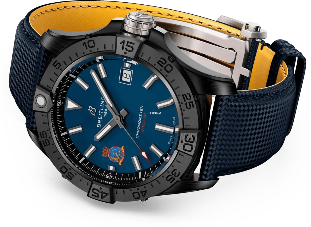 Breitling,Avenger 42mm,42mm,Ceramic,Blue,Automatic,Day,38hours,S173282A1C1X1