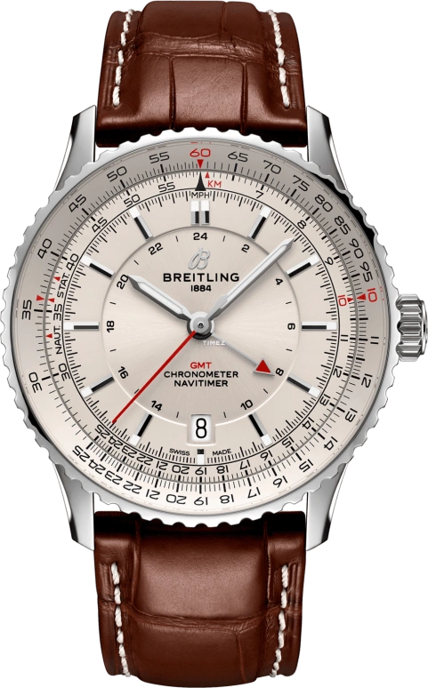 Breitling,Navitimer 41mm,41mm,Stainless Steel,Silver,Automatic,Day,Dule Time,A32310211G1P1