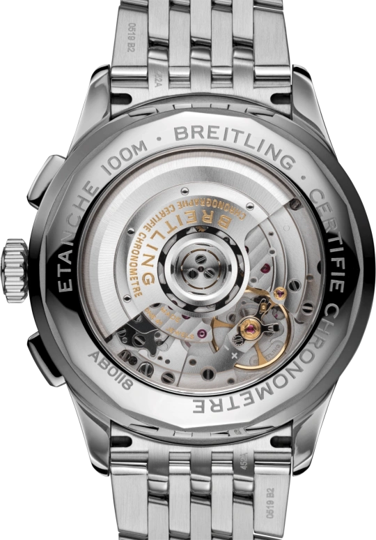 Breitling,Premier 42mm,42mm,Stainless Steel,Grey,Black,Automatic,Chronograph,Day,AB0118221B1A1