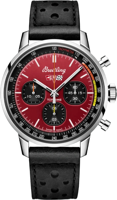 Breitling,Premier 42mm,42mm,Stainless Steel,Red,Black,Automatic,Chronograph,48hours,A25310241K1X1