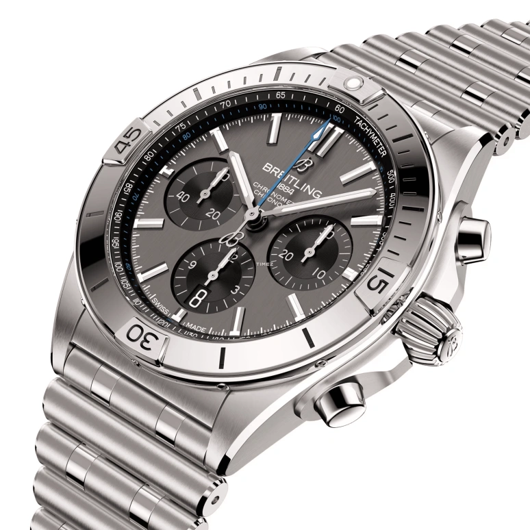 Breitling,Chronomat 42mm,42mm,Titanium,Grey,Automatic,Chronograph,Day,EB0134101M1E1