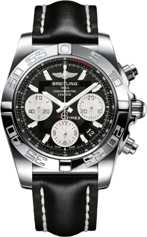 Breitling,Chronomat 41mm,41mm,Stainless Steel,Black,Automatic,70hours,In-house Caliber,AB014012,AB014012.BA52.428X.A18BA.1