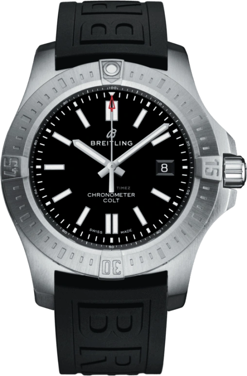 Breitling,Chronomat 44mm,44mm,Stainless Steel,Black,Automatic,Chronograph,Day,Anti-magnetic,A17388101B1S1