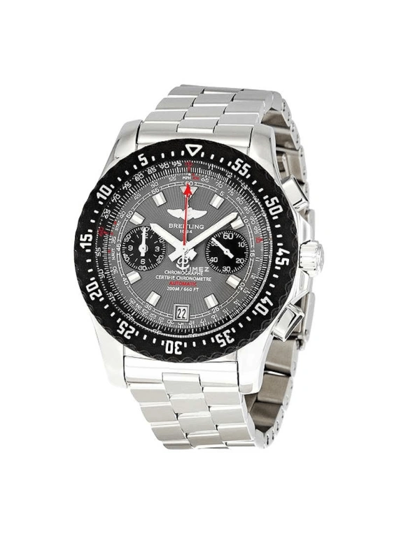 Breitling,Skyracer 44mm,44mm,Stainless Steel,Grey,Automatic,Chronograph,Day,A2736423,A2736423/F532