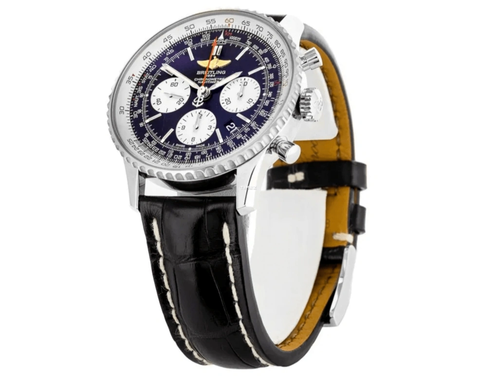 Breitling,Navitimer 43mm,43mm,Stainless Steel,Black,White,Automatic,Chronograph,Day,AB012012,AB012012/BB01/435X/A20BA.1
