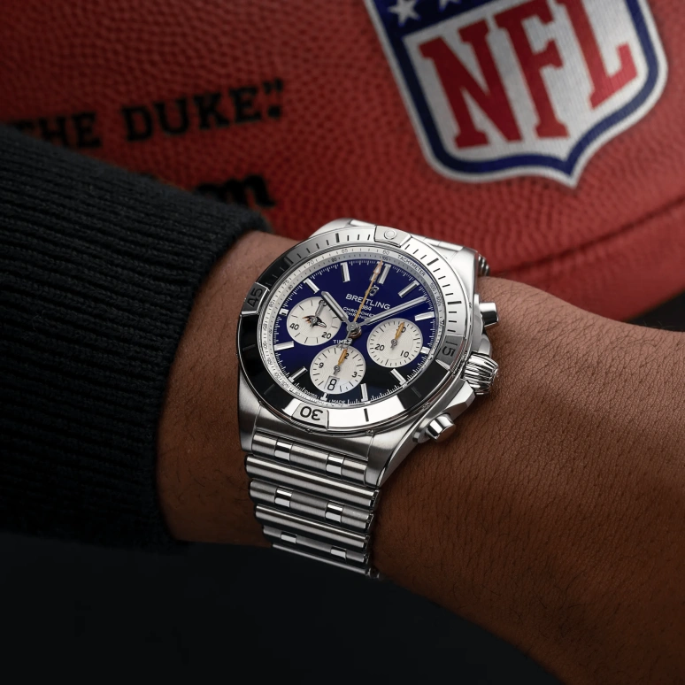 Breitling,Chronomat 42mm,42mm,Stainless Steel,Purple,White,Automatic,Chronograph,Day,AB01342B1K2A1