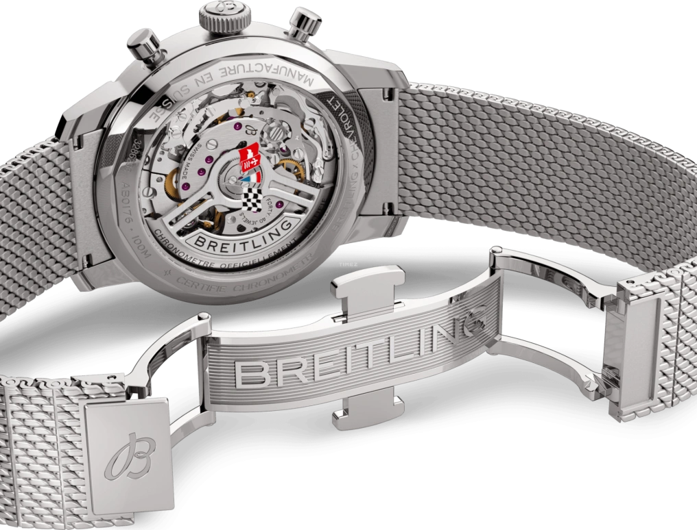 Breitling,Top Time 41mm,41mm,Stainless Steel,Red,Automatic,Chronograph,Sapphire,Crystal Glass,AB01761A1K1A1