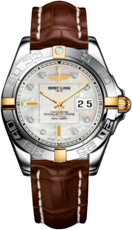 Breitling,Galactic 41mm,41mm,Rose Gold,Stainless Steel,White,Automatic,Big Date,42hours,B49350L2,B49350L2/A704/722P