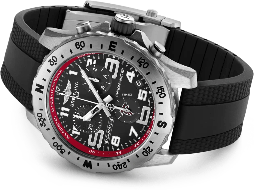 Breitling,Endurance Pro 44mm,44mm,Titanium,Black,Quartz,Chronograph,Day,E823106A1BSS1
