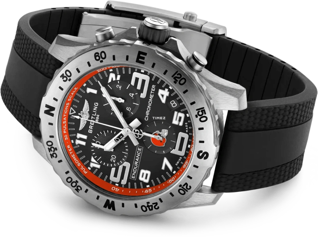 Breitling,Endurance Pro 44mm,44mm,Titanium,Black,Quartz,Chronograph,Day,E823106A1BUS1