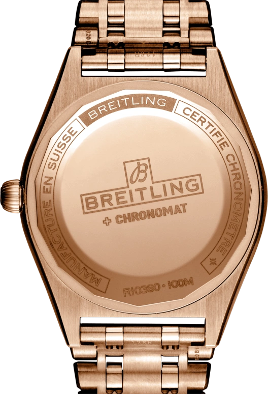 Breitling,Chronomat 36mm,36mm,Red Gold,White,Automatic,Chronograph,Day,R10380101A1R1
