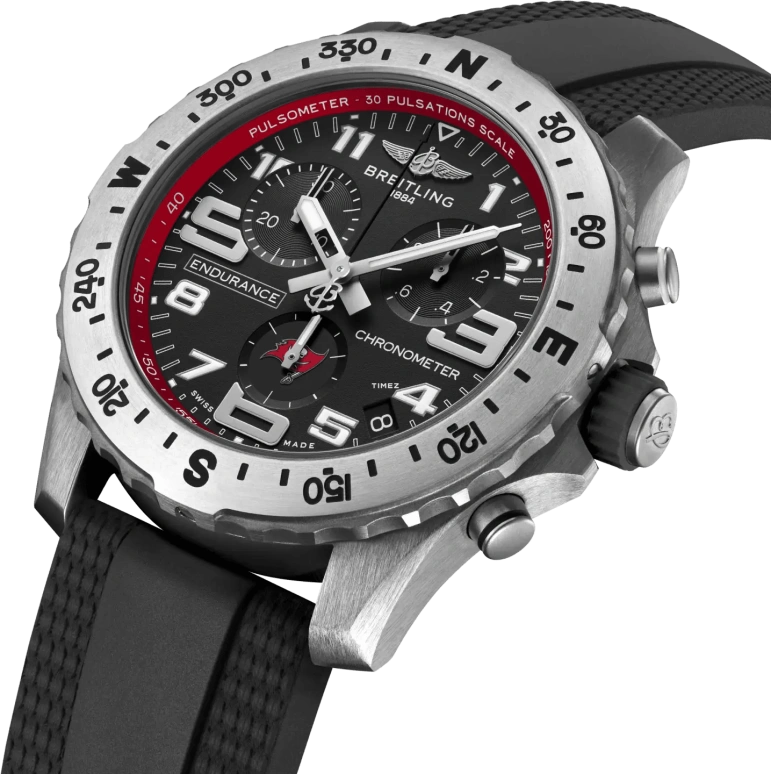 Breitling,Endurance Pro 44mm,44mm,Titanium,Black,Quartz,Chronograph,Day,E823106A1BFS1