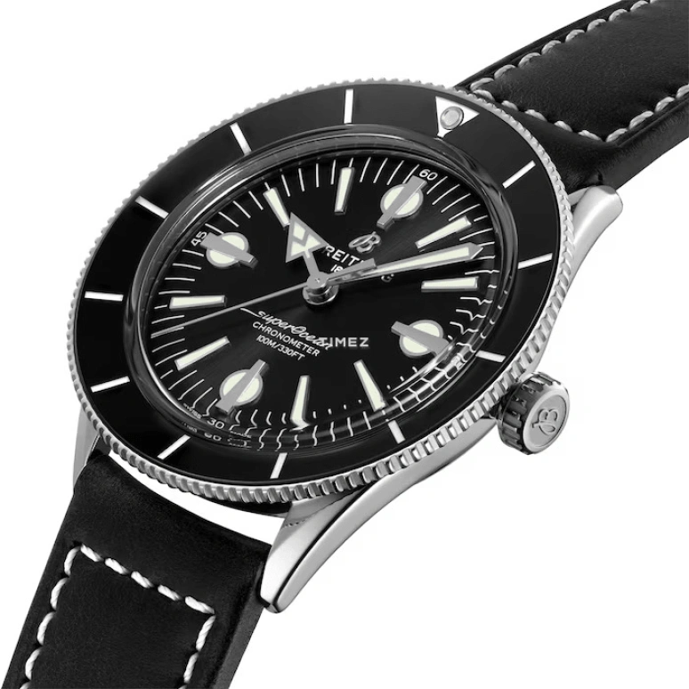 Breitling,Superocean Heritage 42mm,42mm,Stainless Steel,Black,Automatic,Day,42hours,A10370121B1X1