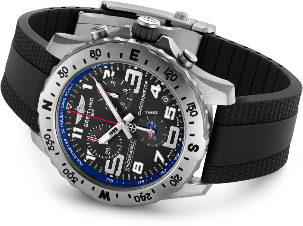 Breitling,Endurance Pro 44mm,44mm,Titanium,Black,Quartz,Chronograph,Day,E823106A1B3S1