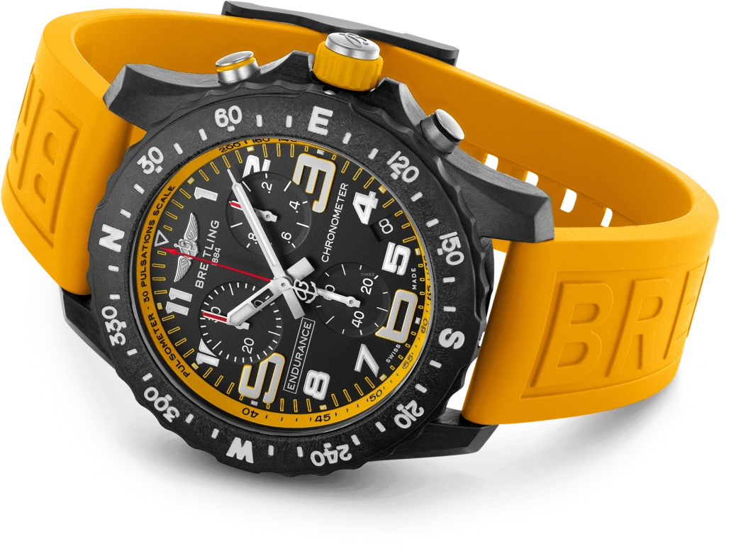 Breitling,Endurance Pro 44mm,44mm,Titaplast,Black,Quartz,Chronograph,Day,X82310A41B1S1