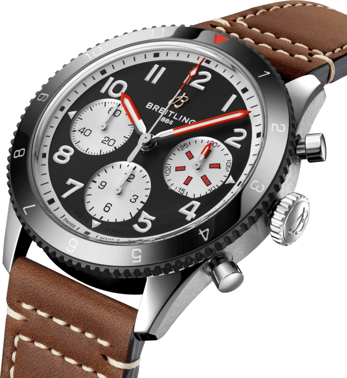Breitling,Other 42mm,42mm,Stainless Steel,Black,Automatic,Chronograph,Sapphire,Crystal Glass,Y233801A1B1X1