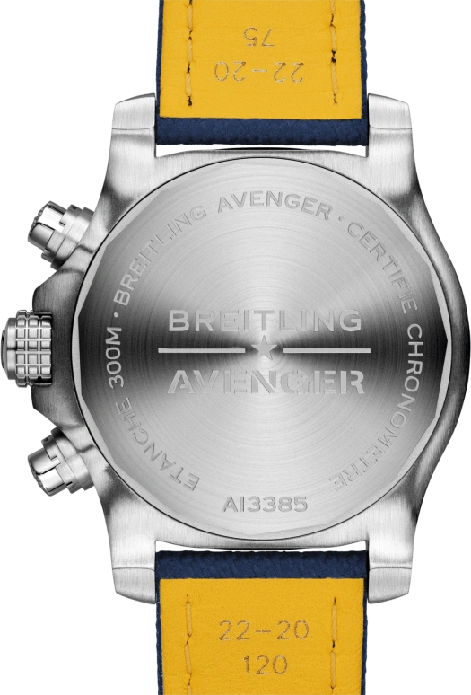 Breitling,Avenger 43mm,43mm,Stainless Steel,Blue,Automatic,Chronograph,Date,Compass,A13385101C1X1