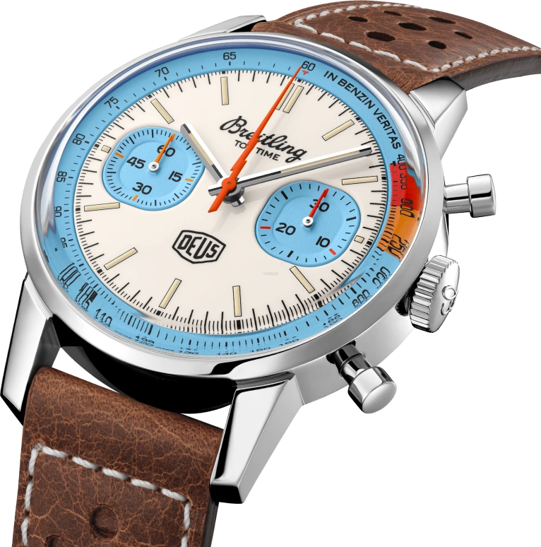 Breitling,Top Time 41mm,41mm,Stainless Steel,White,Automatic,Chronograph,Sapphire,Crystal Glass,A233112A1A1X1
