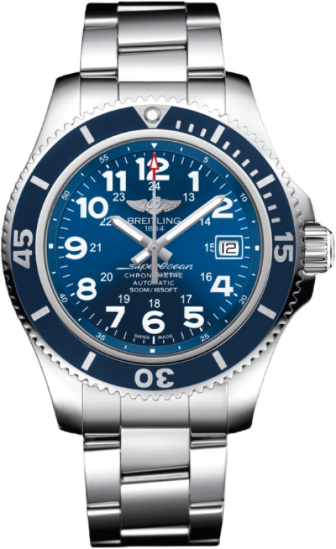 Breitling,Superocean 42mm,42mm,Stainless Steel,Blue,Automatic,Day,40hours,A17365D11C1A1