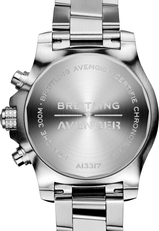 Breitling,Avenger 45mm,45mm,Stainless Steel,Blue,Automatic,Chronograph,Date,Compass,A13317101C1A1