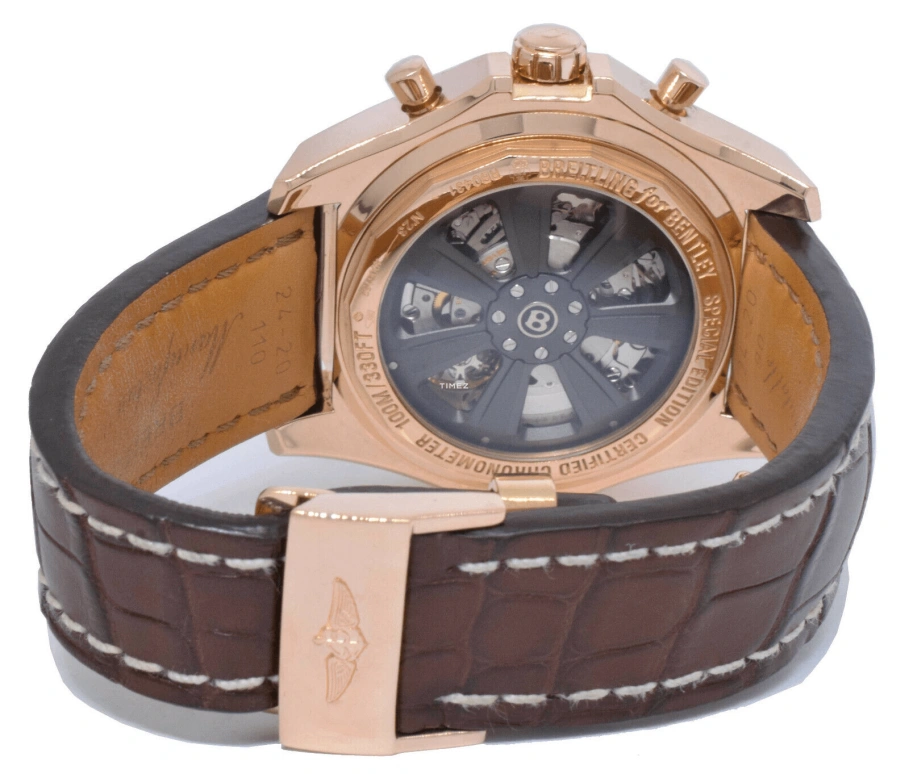 Breitling,Breitling for Bentley 49mm,49mm,Rose Gold,Black,Automatic,Chronograph,Day,Dule Time,RB043112,RB043112/BC70/761P