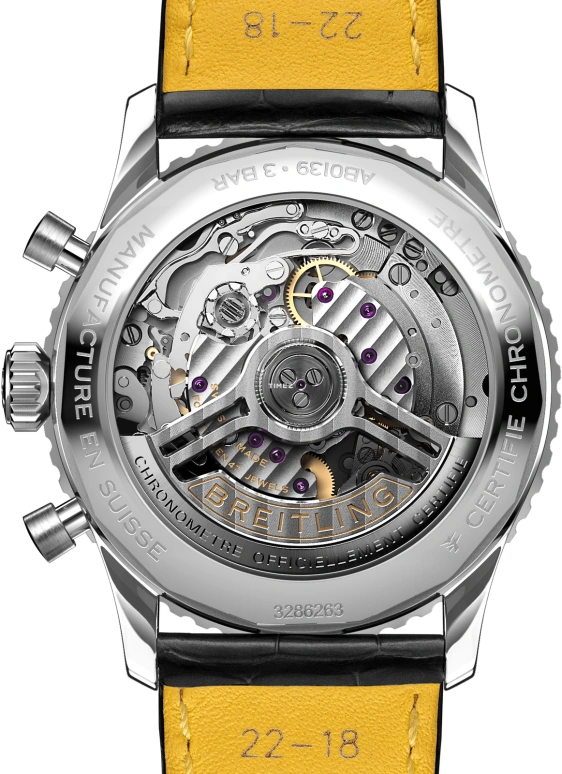 Breitling,Navitimer 41mm,41mm,Stainless Steel,Ice Blue,Automatic,Chronograph,Day,AB0139241C2P1