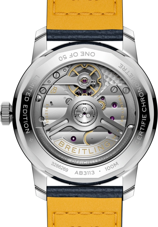 Breitling,Top Time 38mm,38mm,Stainless Steel,Blue,Automatic,Day,78hours,AB31131A1C1X1