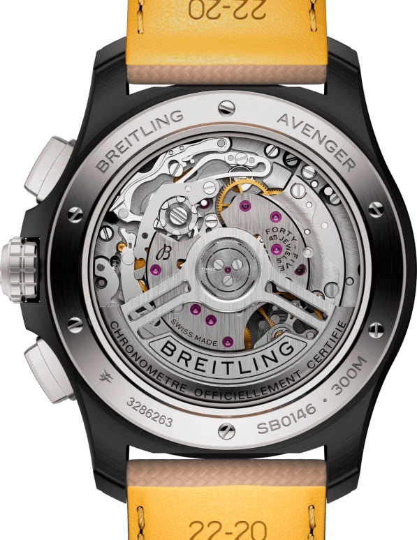 Breitling,Avenger 42mm,42mm,Ceramic,Black,Automatic,Chronograph,Day,SB0146101B1X1