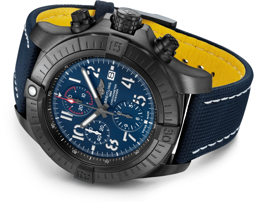 Breitling,Avenger 48mm,48mm,Titanium,Blue,Automatic,Chronograph,Date,Compass,V13375101C1X1