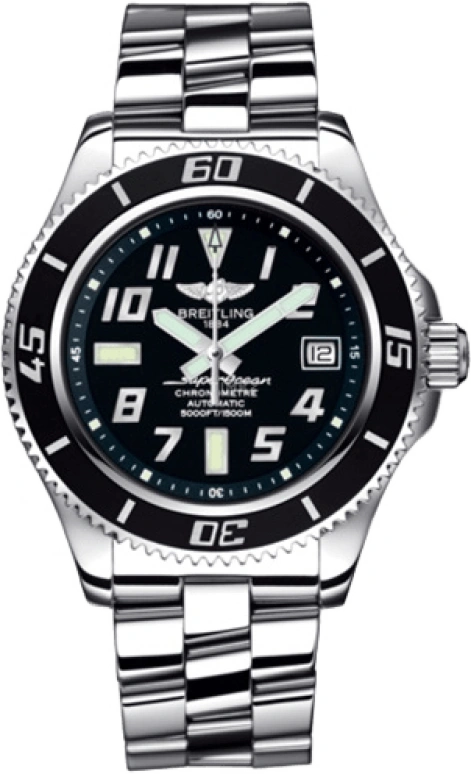 Breitling,Superocean 42mm,42mm,Stainless Steel,Black,Automatic,Day,40hours,A1736402,A1736402/BA28/131A