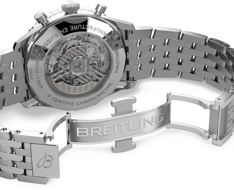 Breitling,Navitimer 46mm,46mm,Stainless Steel,Blue,Automatic,Chronograph,Day,AB0137211C1A1