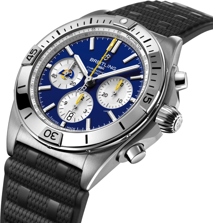 Breitling,Chronomat 42mm,42mm,Stainless Steel,Blue,White,Automatic,Chronograph,Day,AB01342B1C9S1