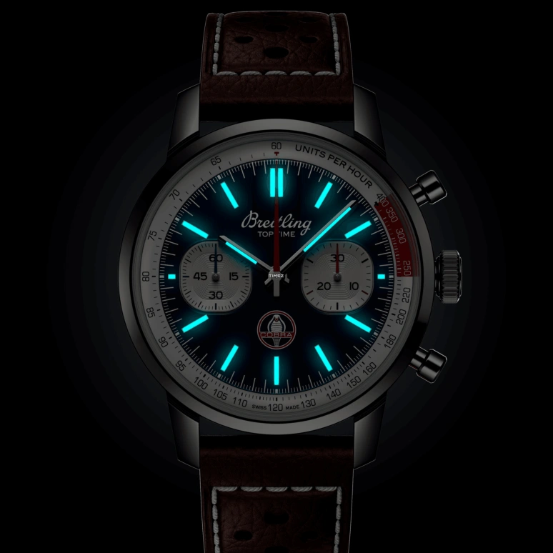 Breitling,Top Time 41mm,41mm,Stainless Steel,Blue,Automatic,Chronograph,Sapphire,Crystal Glass,AB01763A1C1X1