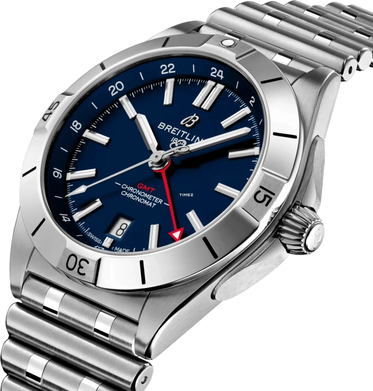 Breitling,Chronomat 40mm,40mm,Stainless Steel,Dark Blue,Automatic,Day,Dule Time,A32398E41C1A1