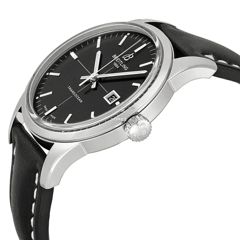 Breitling,Transocean 43mm,43mm,Stainless Steel,Black,Automatic,Day,42hours,A1036012,A1036012/BA91/743P/A20BA.1