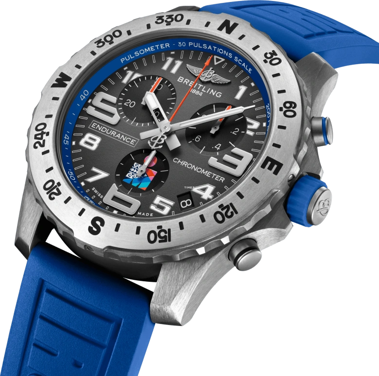 Breitling,Endurance Pro 44mm,44mm,Titanium,Grey,Quartz,Chronograph,Day,E823103A1M1S1