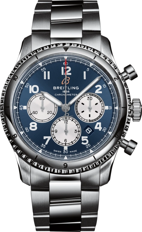 Breitling,Classic AVI 43mm,43mm,Stainless Steel,Automatic,70hours,In-house Caliber,AB0119131C1A1