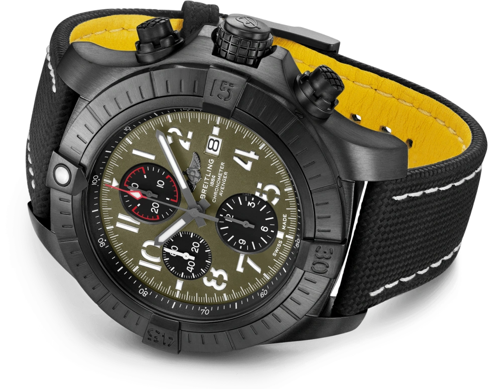 Breitling,Avenger 48mm,48mm,Titanium,Green,Automatic,Chronograph,Date,Compass,V133751A1L1X1