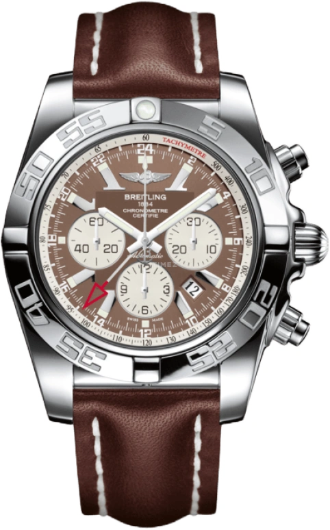 Breitling,Chronomat 47mm,47mm,Stainless Steel,Brown,Automatic,Chronograph,Day,Dule Time,AB041012,AB041012/Q586/443X