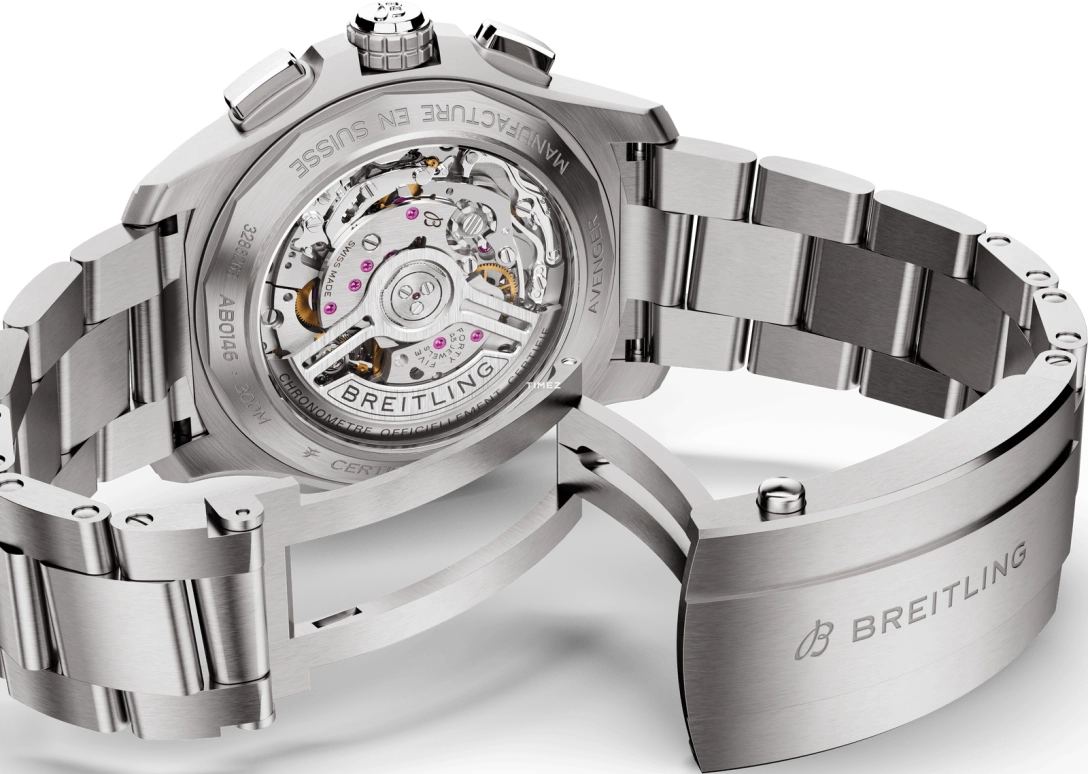 Breitling,Avenger 42mm,42mm,Stainless Steel,Blue,Black,Automatic,Chronograph,Day,AB0146101C1A1