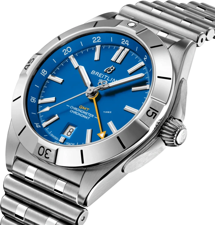 Breitling,Chronomat 40mm,40mm,Stainless Steel,Blue,Automatic,Day,Dule Time,A32398C41C1A1