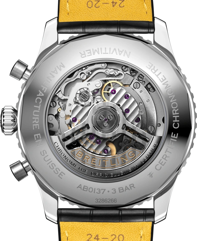 Breitling,Navitimer 46mm,46mm,Stainless Steel,Luminous,Black,Automatic,70hours,In-house Caliber,AB0137211B1P1