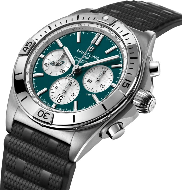 Breitling,Chronomat 42mm,42mm,Stainless Steel,Blue,Automatic,Chronograph,Day,AB01342B1L4S1