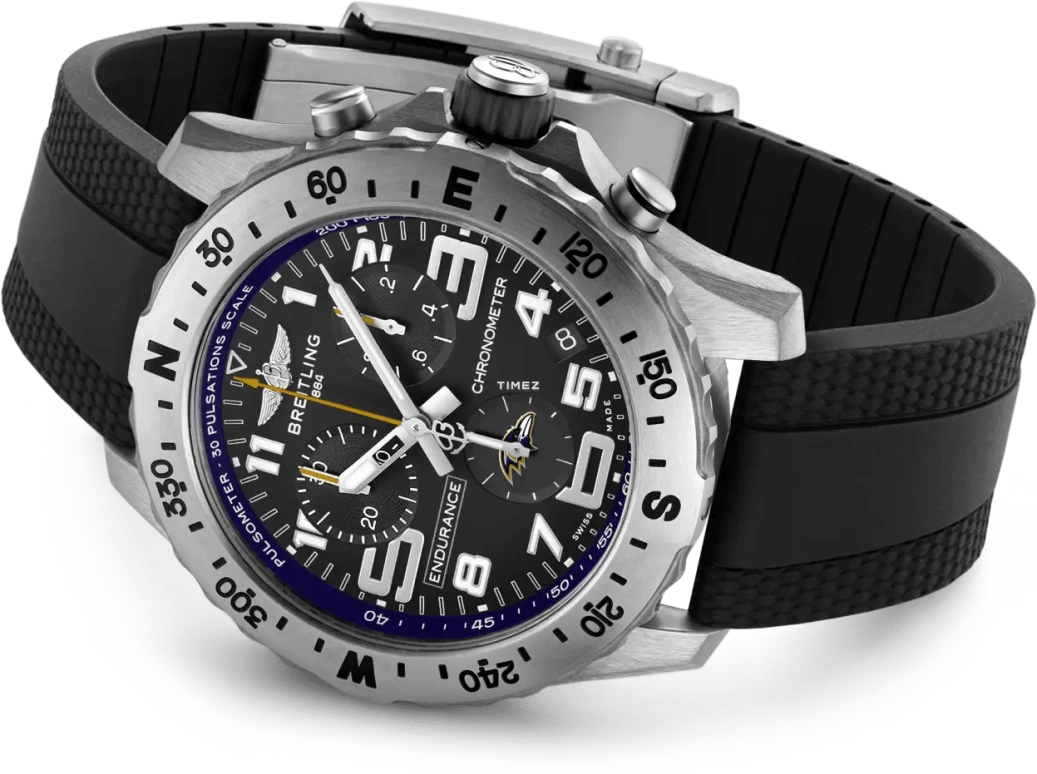 Breitling,Endurance Pro 44mm,44mm,Titanium,Black,Quartz,Chronograph,Day,E823106A1BKS1