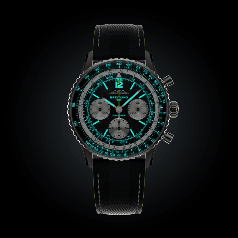 Breitling,Navitimer 43mm,43mm,Titanium,Grey,Automatic,Chronograph,Day,EB01381A1B1X1